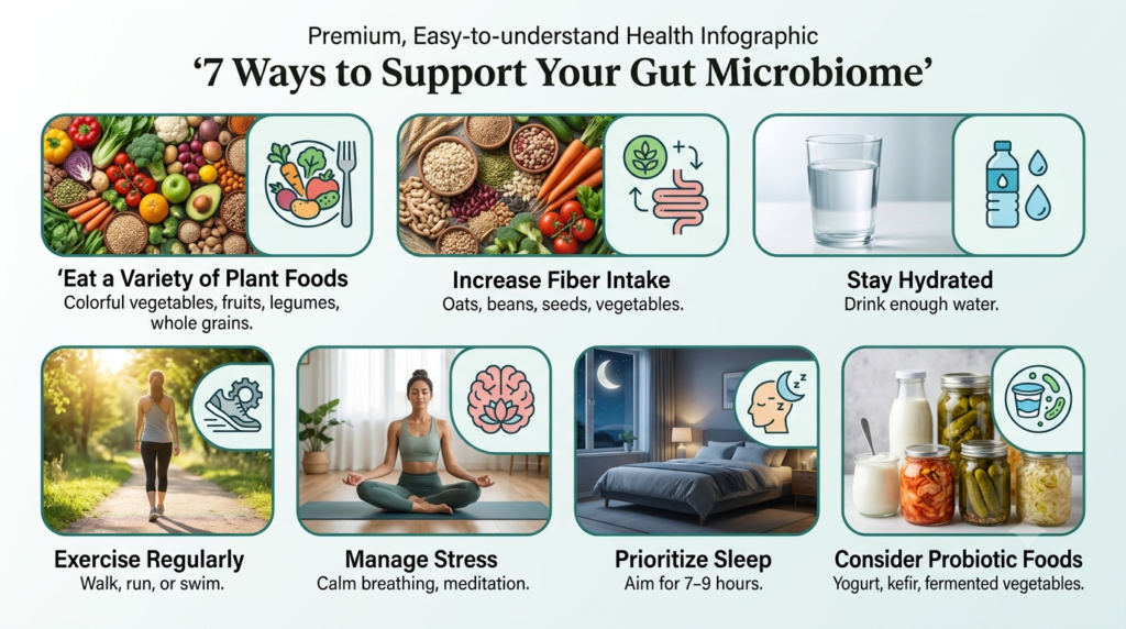 7 ways to support your gut microbiome