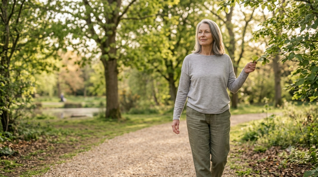 Gentle walking as part of daily recovery habits