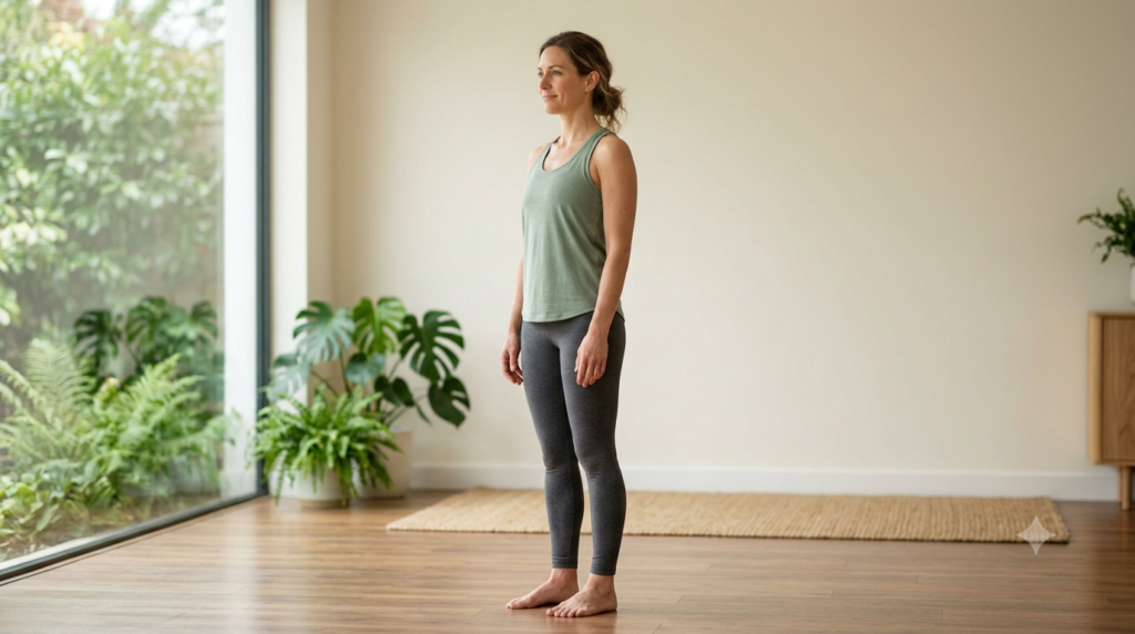 Natural neutral standing posture