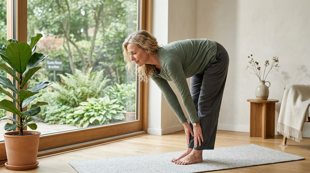 Gentle morning movement as part of a healthy longevity routine